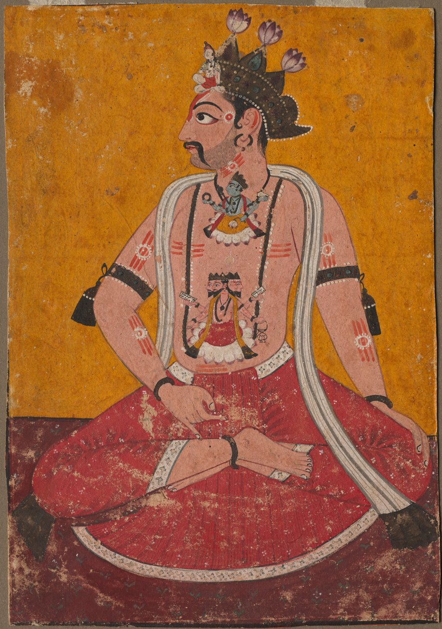 Man Dhata jógi pozícióban, c. 1690-1700. alkotó: Unbekannt