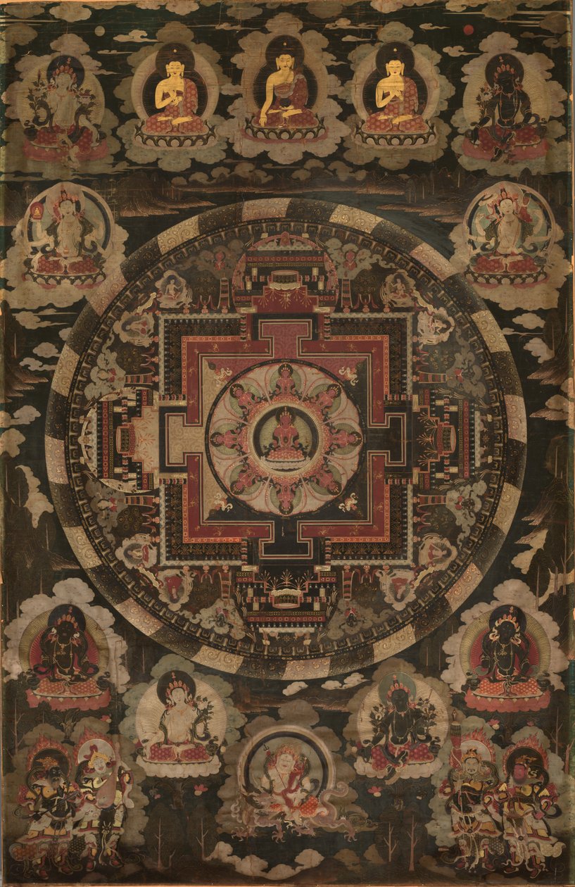 Mandala, 18. század eleje. alkotó: Unbekannt