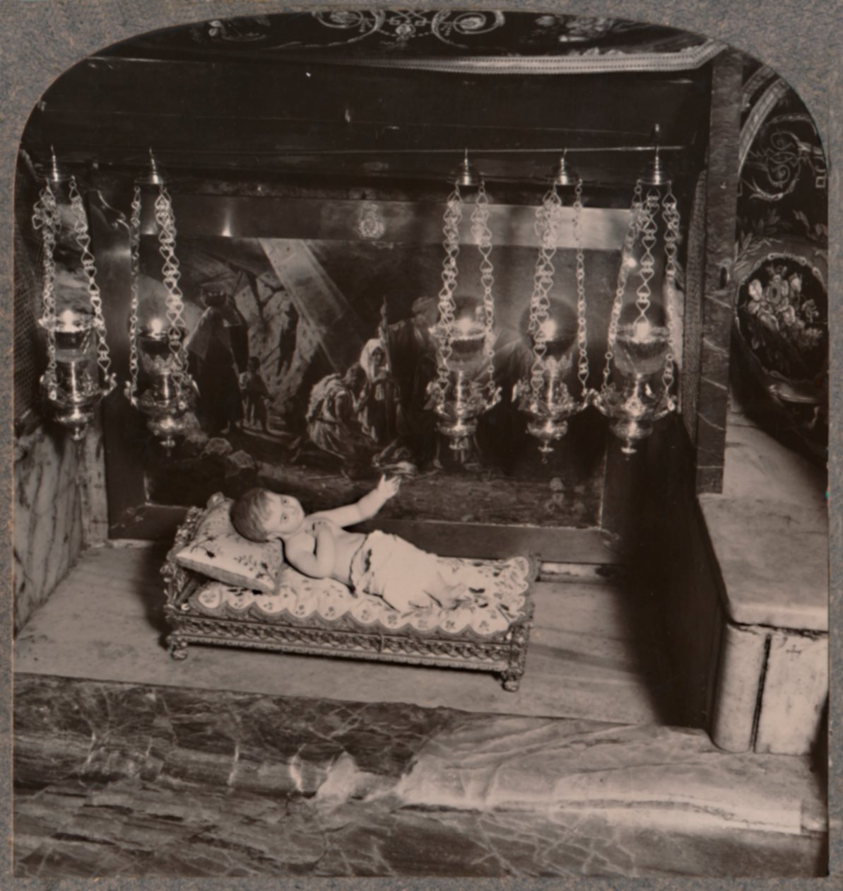 Krisztus jászola, Születés temploma, Betlehem, 1900 körül alkotó: Unbekannt