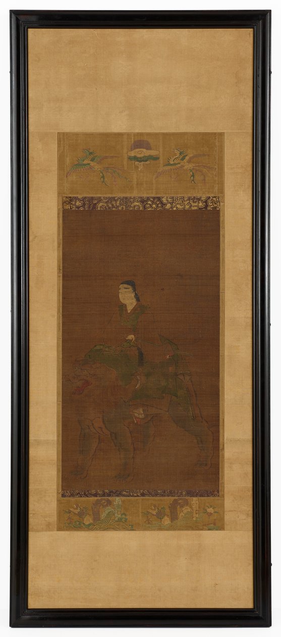 Manjushri oroszlánon lovagol, Muromachi-korszak, 1392-1568. alkotó: Unbekannt
