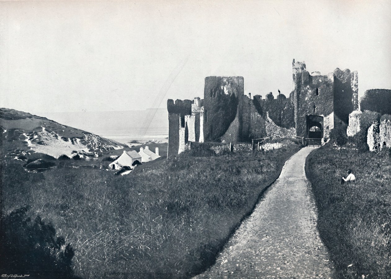 Manorbier - A kastély, 1895 alkotó: Unbekannt