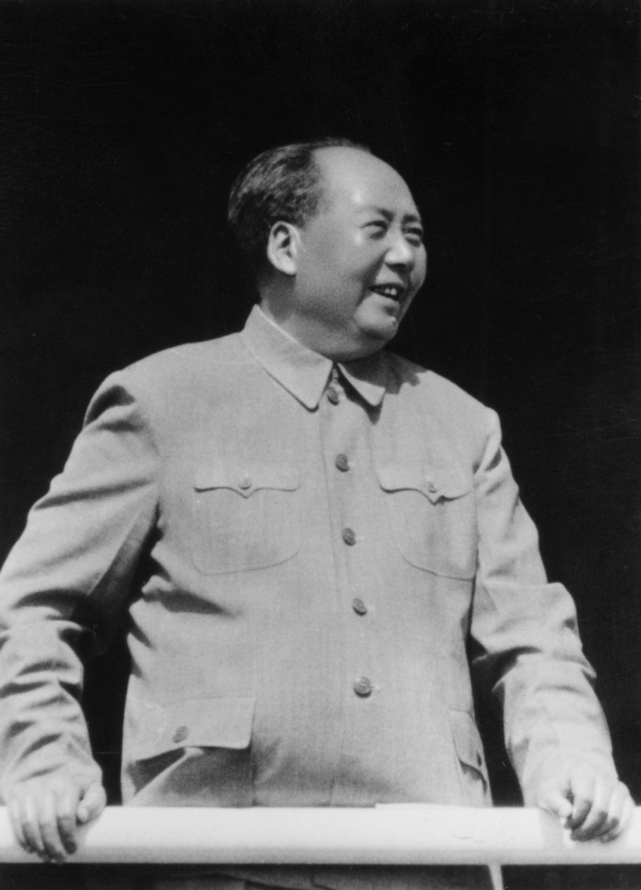 Mao Ce-tung, kínai kommunista forradalmár és vezető, az 1950-es évektől az 1960-as évekig alkotó: Unbekannt