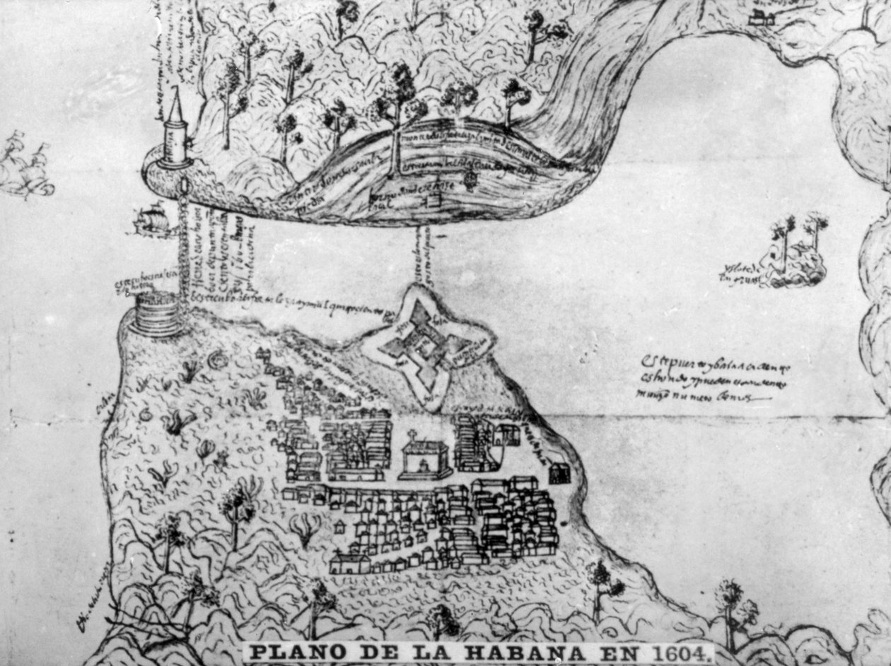 Havanna térképe, 1608, 1920-as évek alkotó: Unbekannt