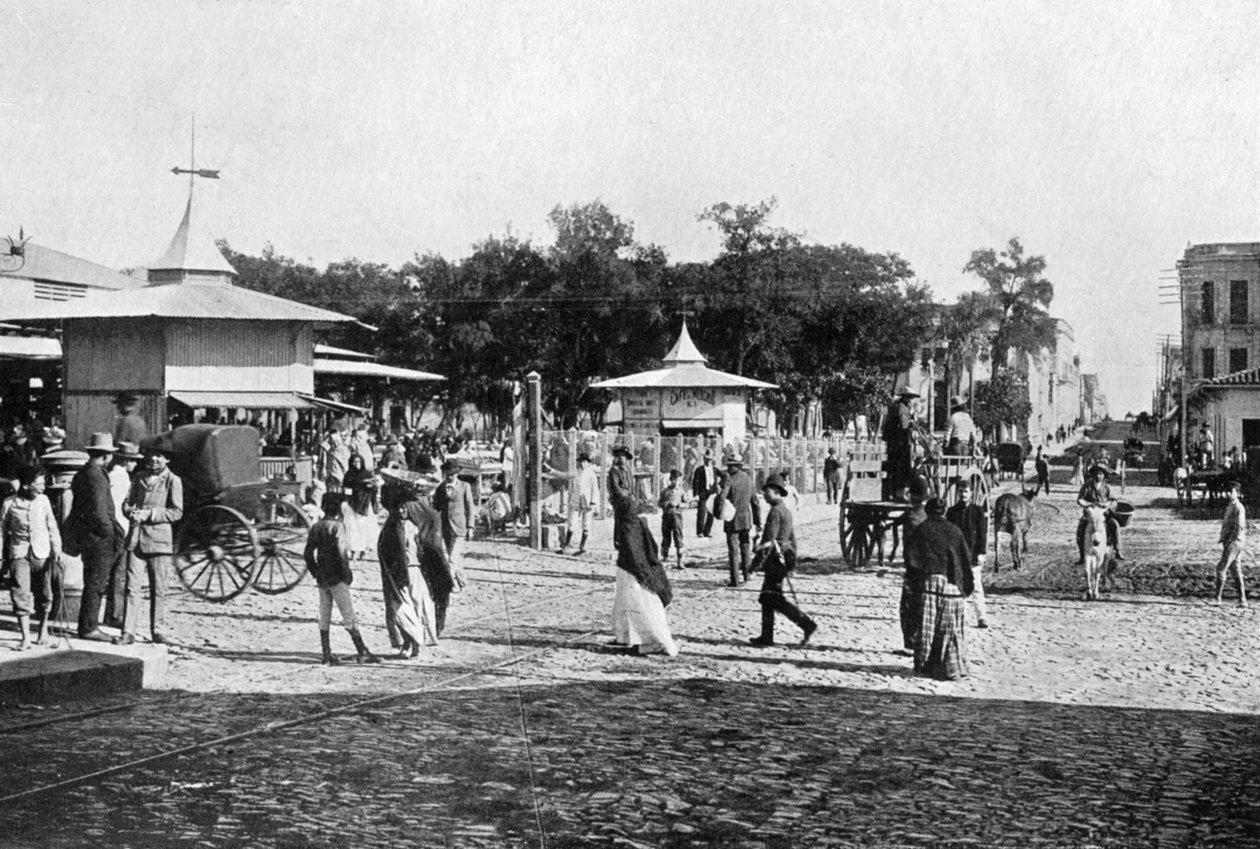 Piac, Asuncion, Paraguay, 1911 alkotó: Unbekannt