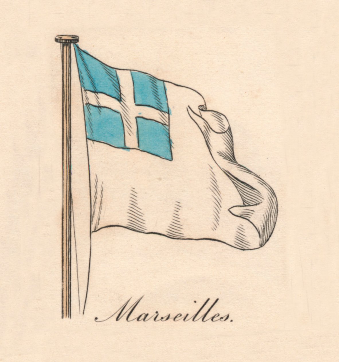 Marseille, 1838 alkotó: Unbekannt