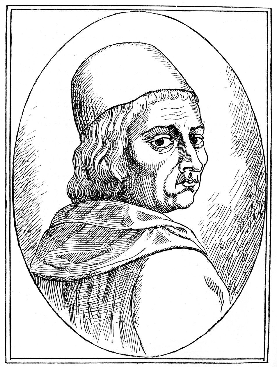 Marsilio Ficino 1433-1499, olasz humanista filozófus, 1882 alkotó: Unbekannt