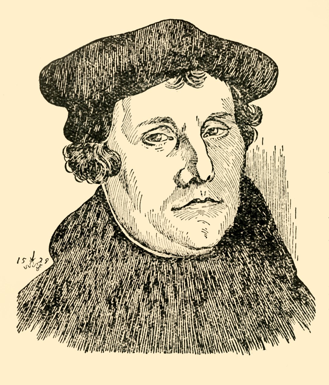 Luther Márton, 1529, 1930. alkotó: Unbekannt