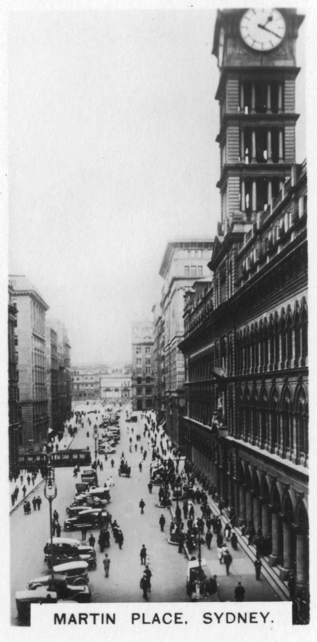 Martin Place, Sydney, 1928 alkotó: Unbekannt