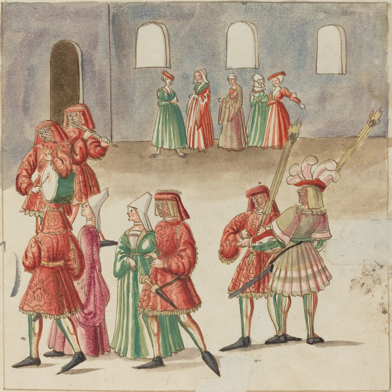 Álarcos, c. 1515. alkotó: Unbekannt