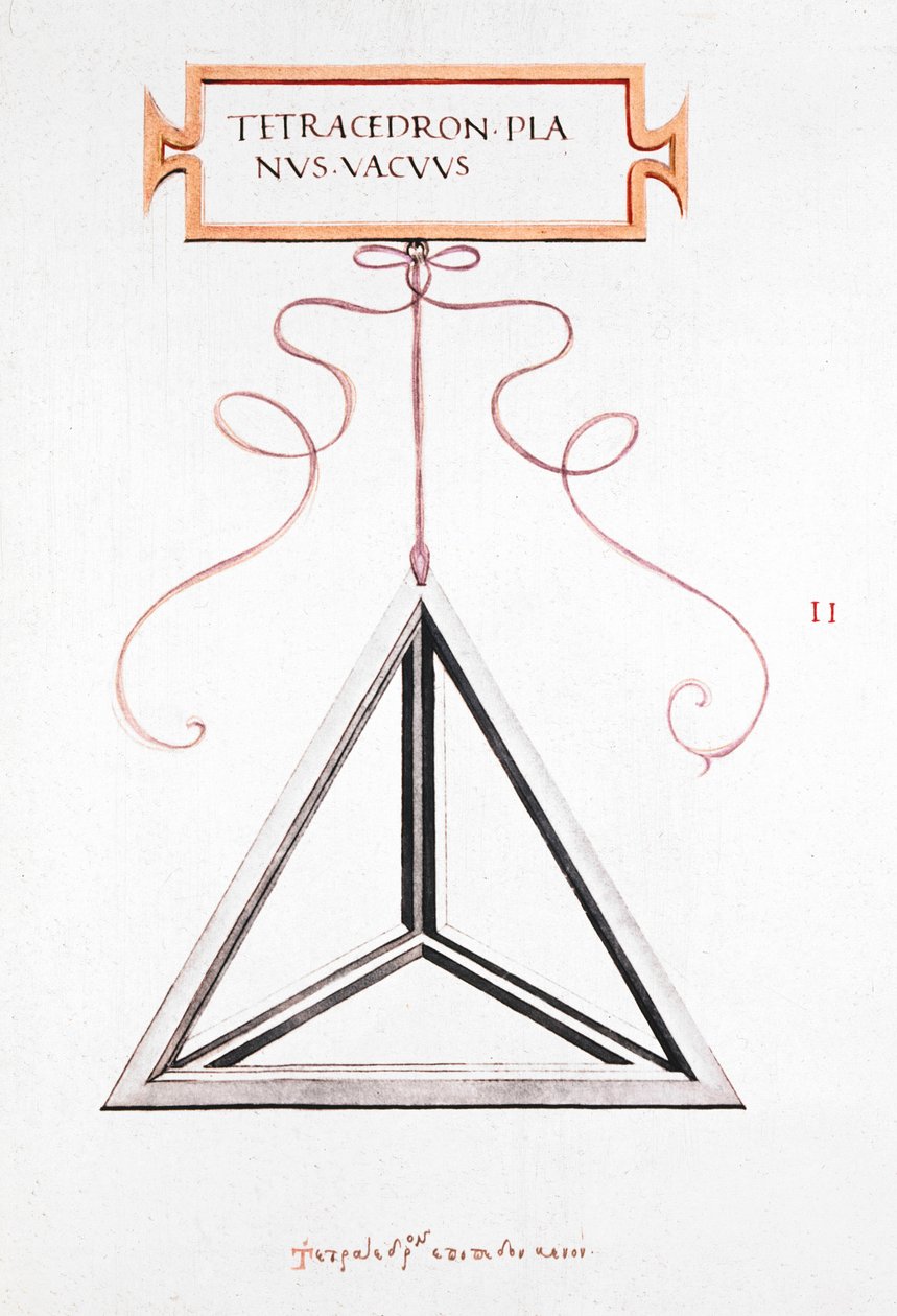 Matematikai rajzok Da Vinci tetraéder alkotó: Unbekannt