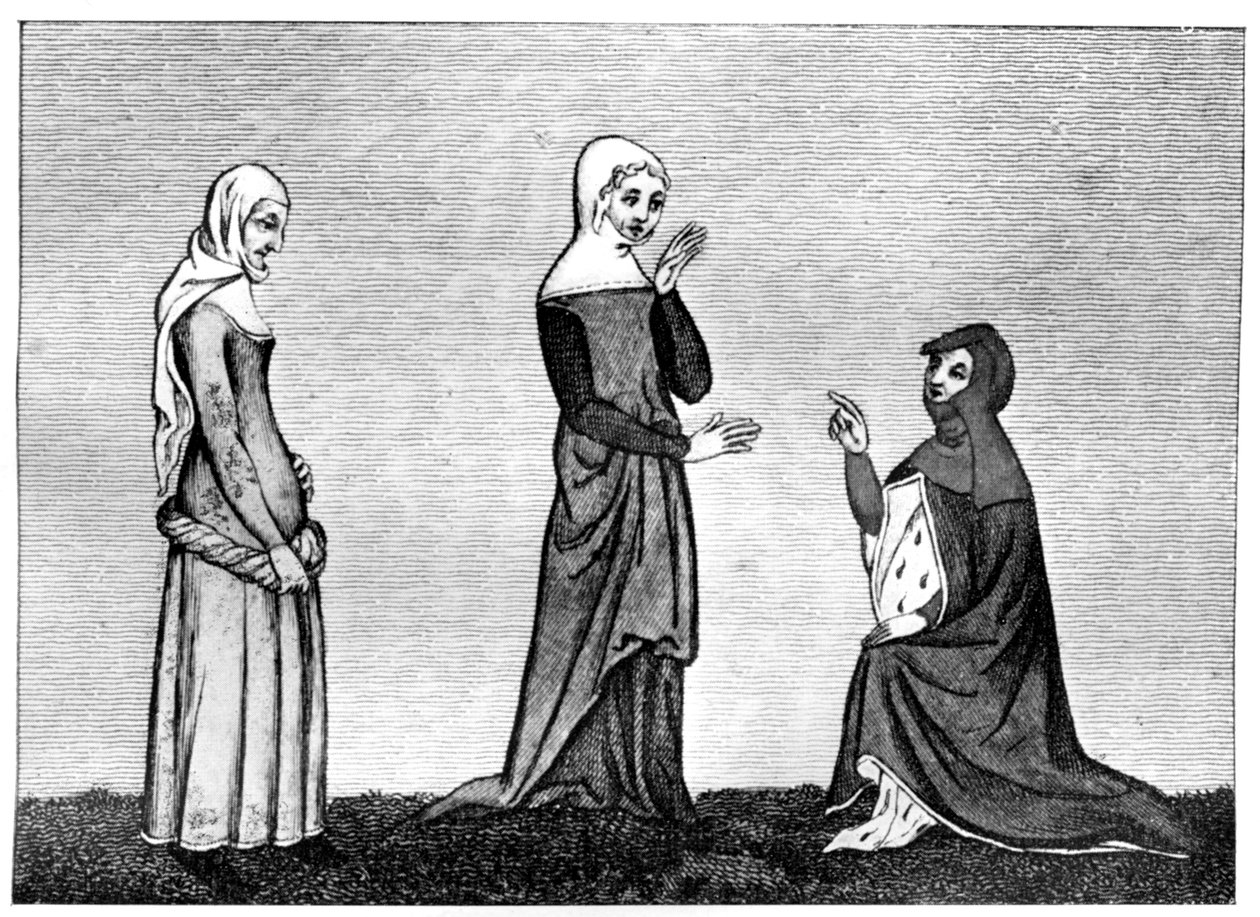 Matrónák, 14. század, 1910 alkotó: Unbekannt