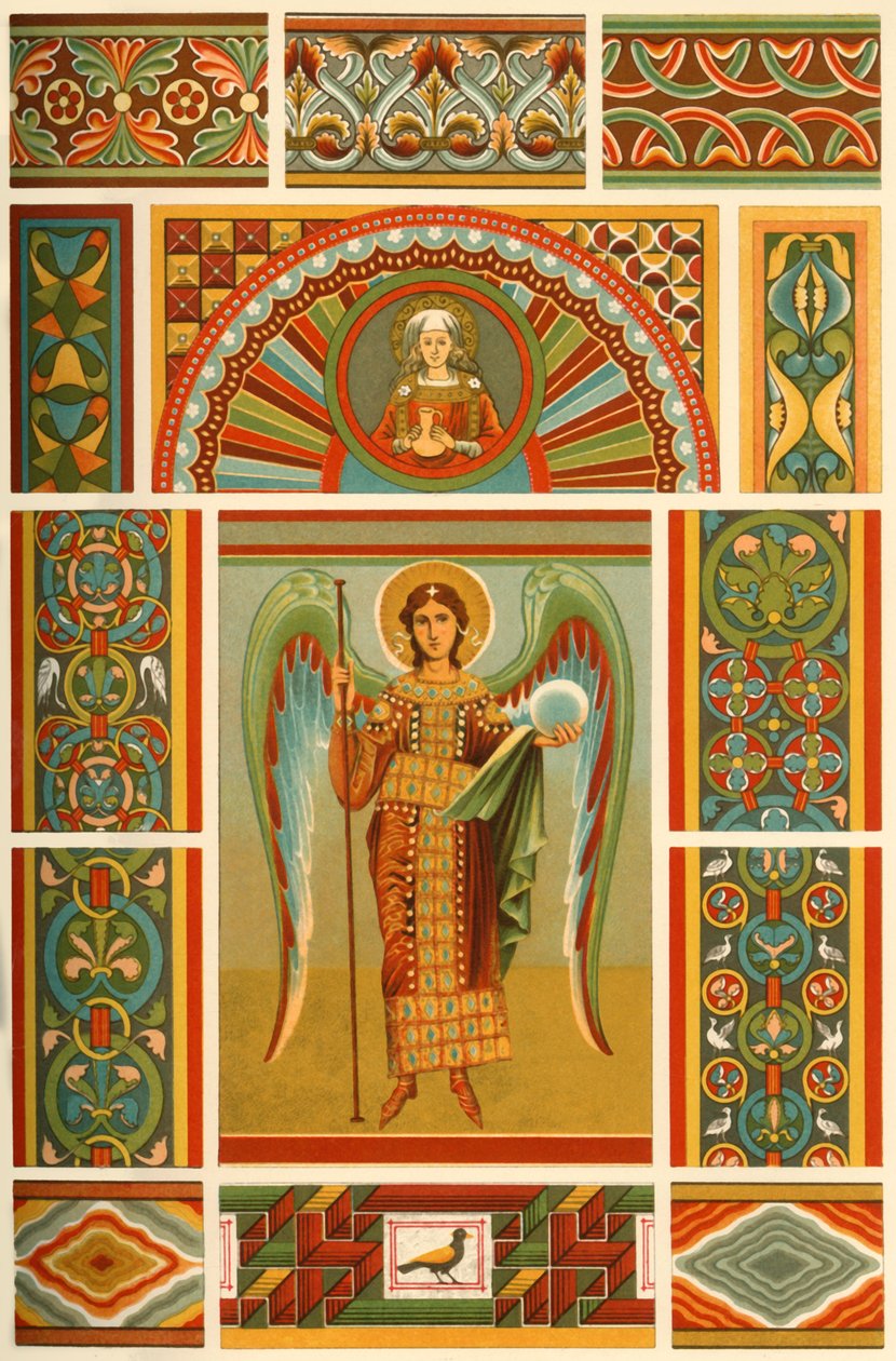 Középkori falfestmény, 1898. alkotó: Unbekannt