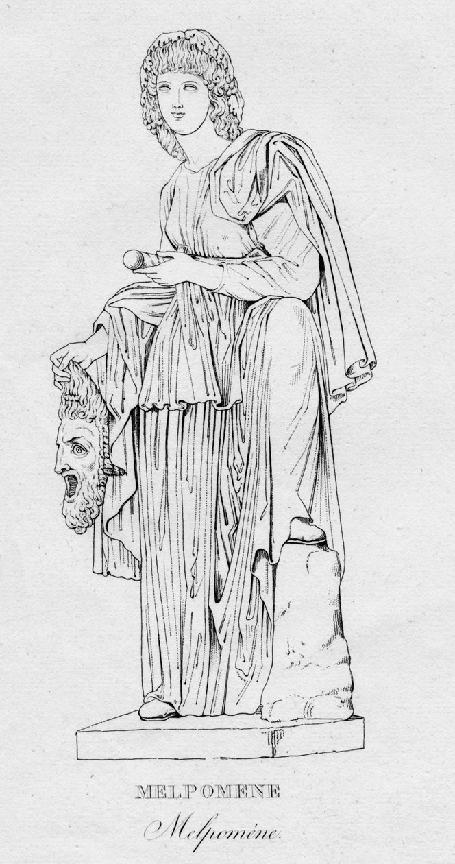 Melpomene Melpoméne, c1850 alkotó: Unbekannt