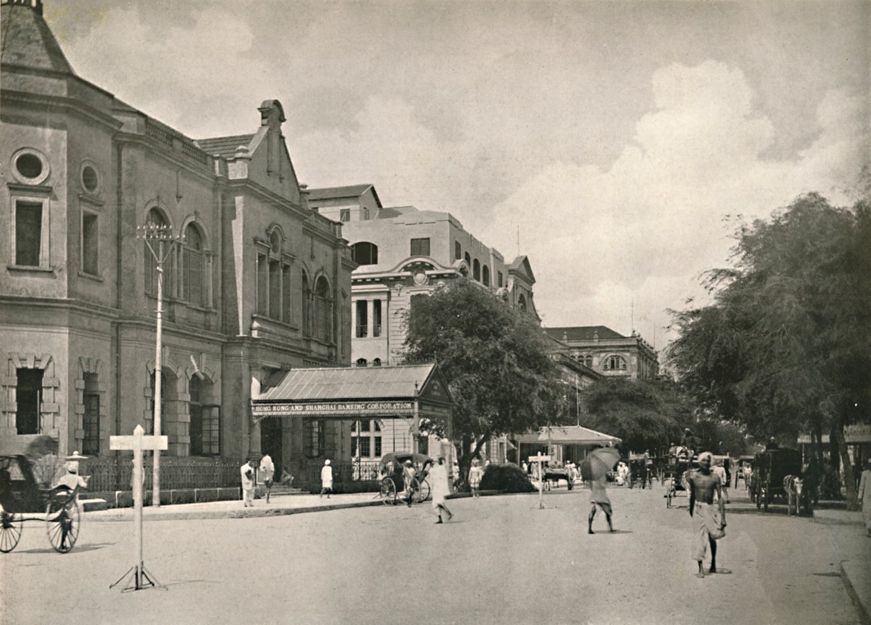 Merchant Street, Rangoon, 1900. alkotó: Unbekannt