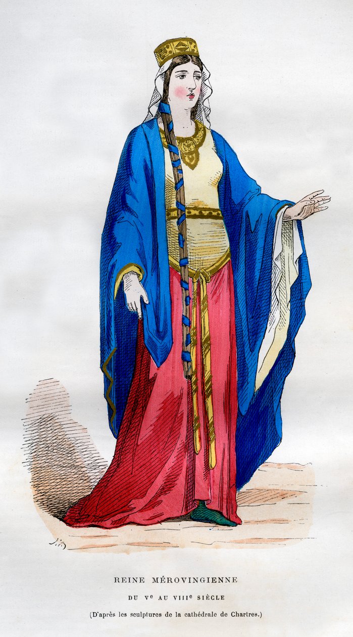 Meroving királynő, 5-8. század 1882-1884 alkotó: Unbekannt
