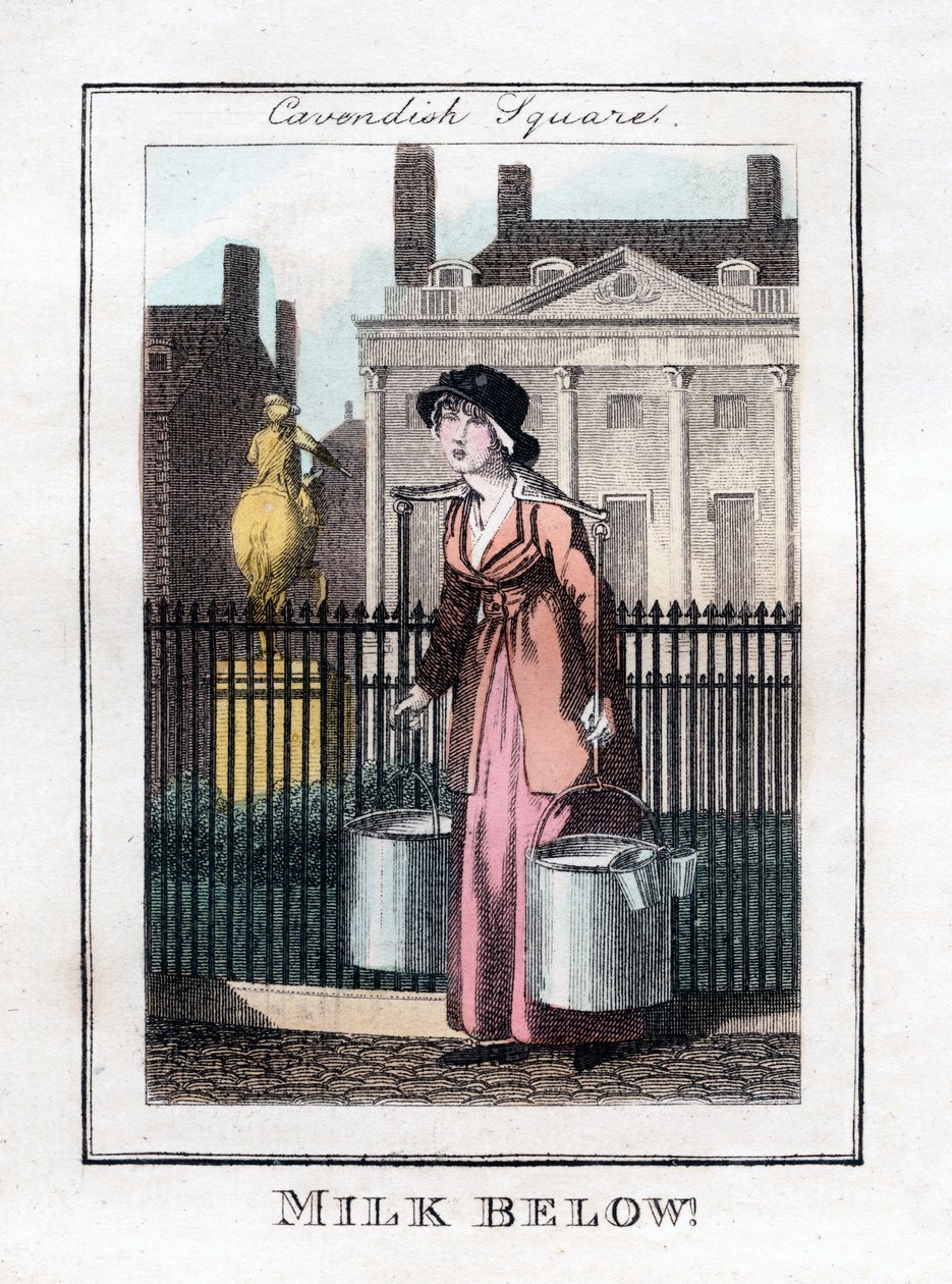 Milk Below!, Cavendish Square, London, 1805 alkotó: Unbekannt