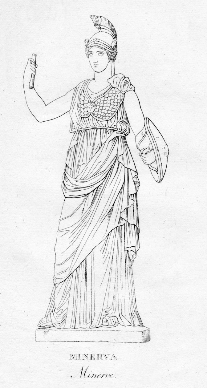 Minerva Minerve, c1850 alkotó: Unbekannt