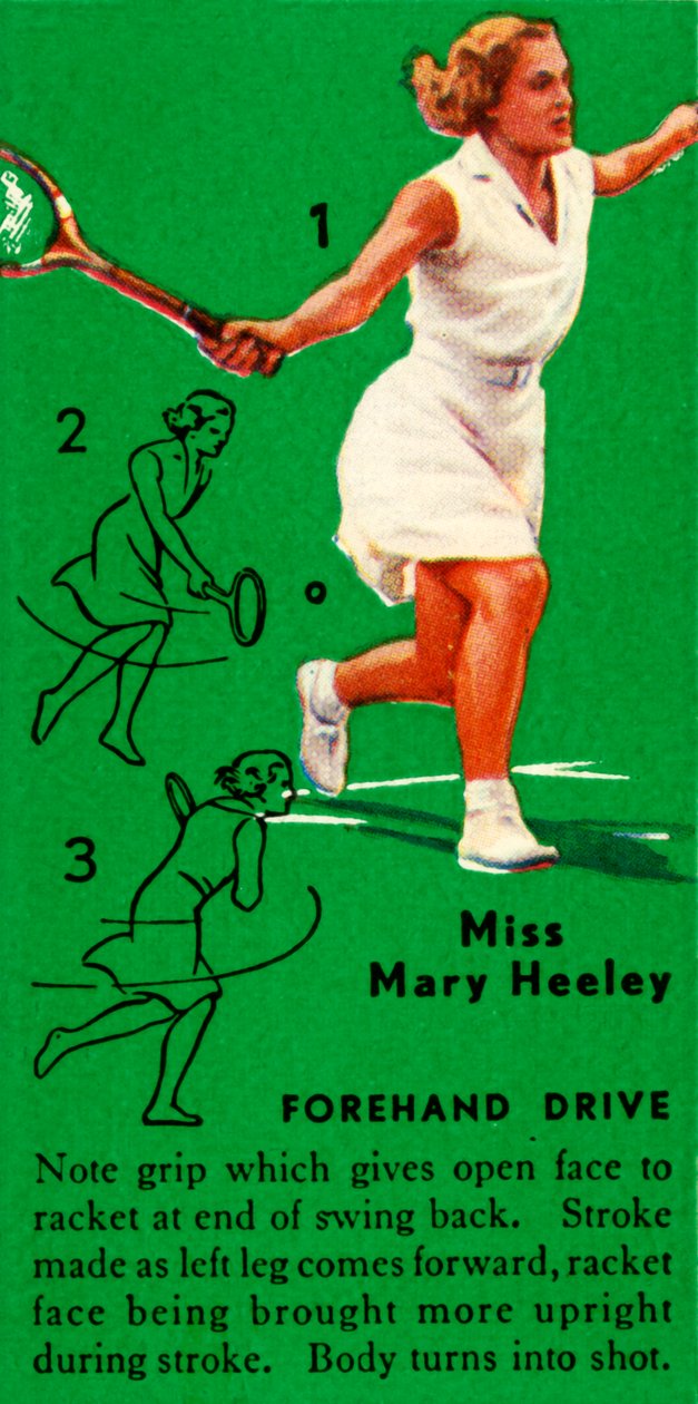Miss Mary Heeley – Forehand Drive, 1935. alkotó: Unbekannt
