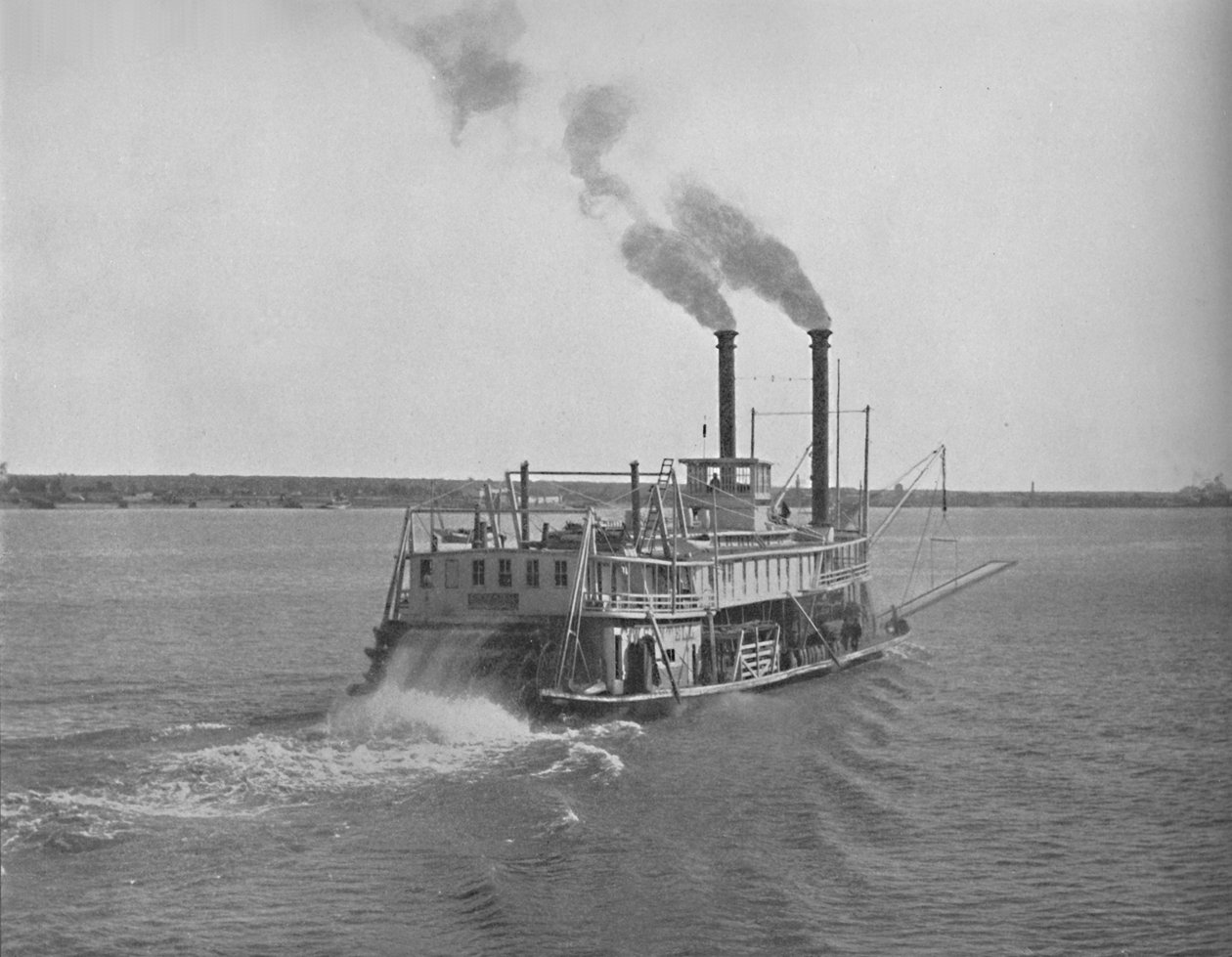 Mississippi River Steamer, 1897. alkotó: Unbekannt
