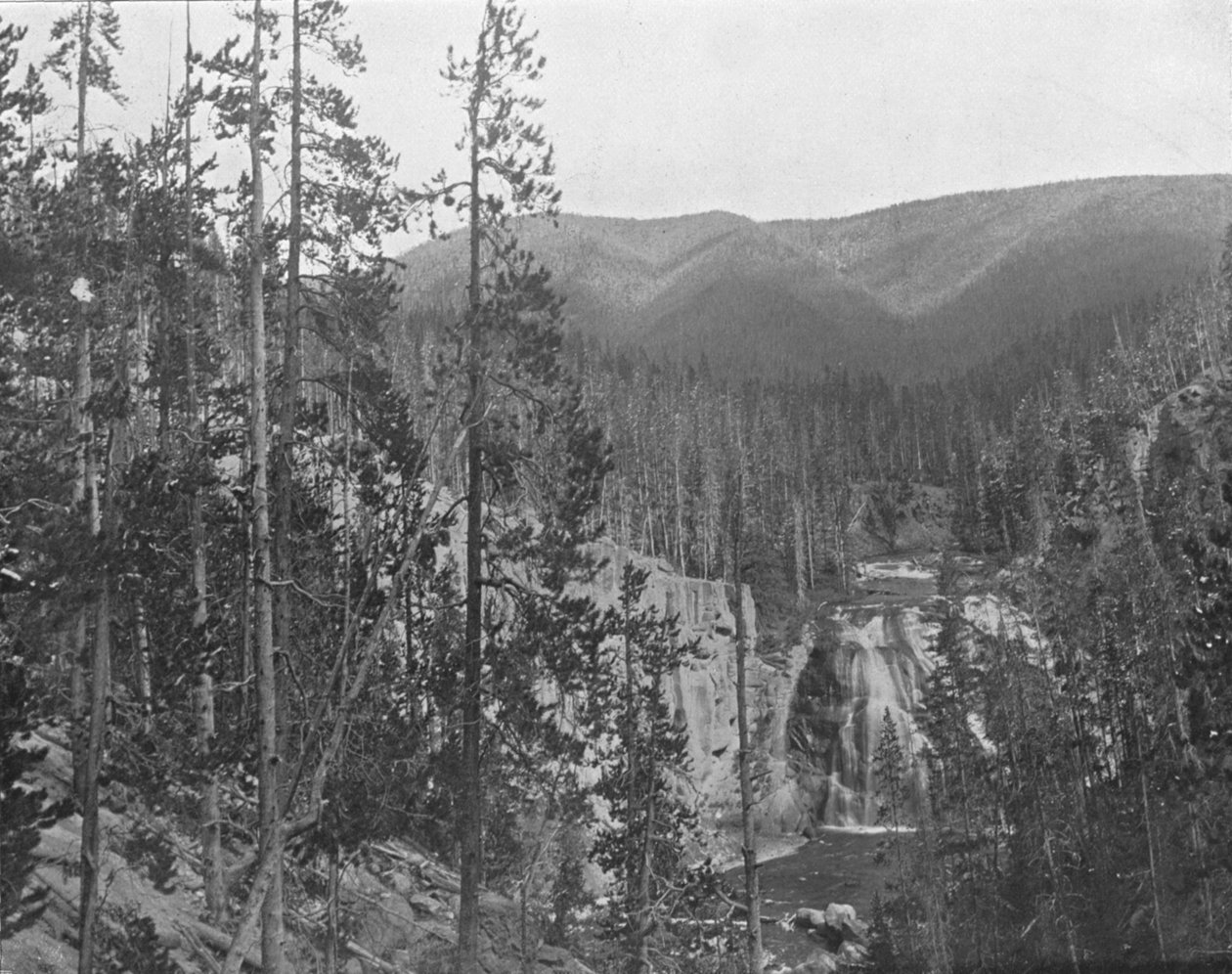 Missouri River, Great Falls alatt, Montana, USA, 1900 körül. alkotó: Unbekannt