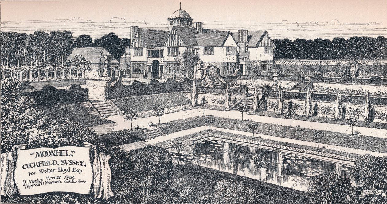Moonhill, Cuckfield, Sussex, 1902 alkotó: Unbekannt