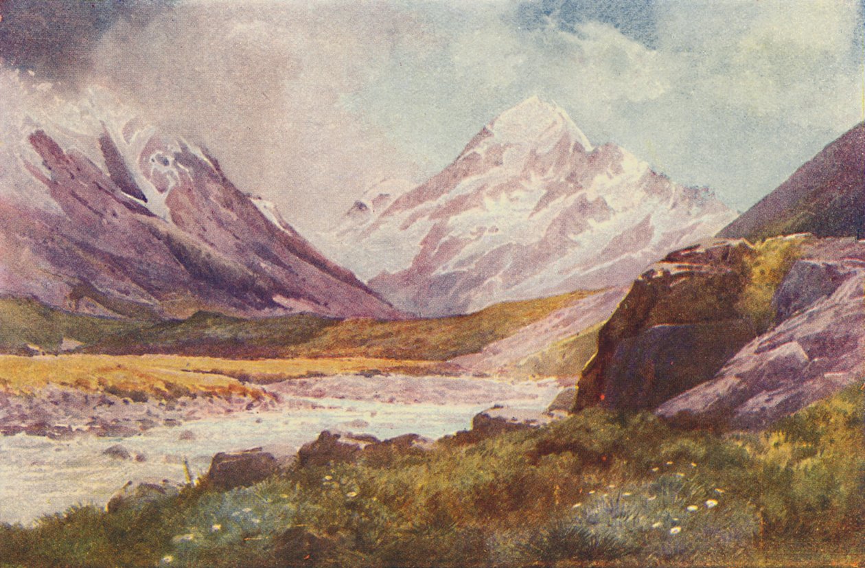 Mount Cook, Új-Zéland, 1924 alkotó: Unbekannt
