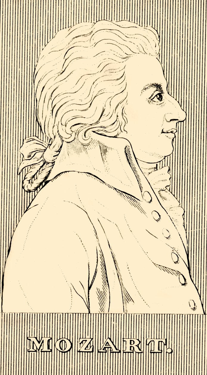 Mozart, 1756-1791, 1830. alkotó: Unbekannt