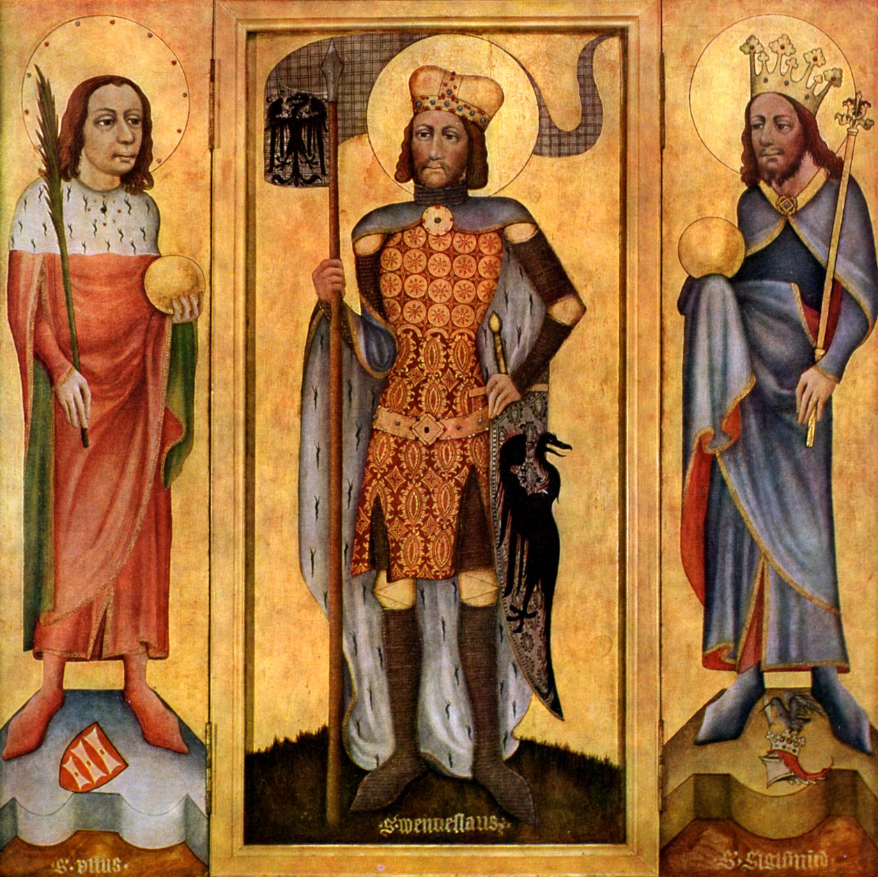 Mulhouse oltárkép, nyitott, c1385 1955 alkotó: Unbekannt