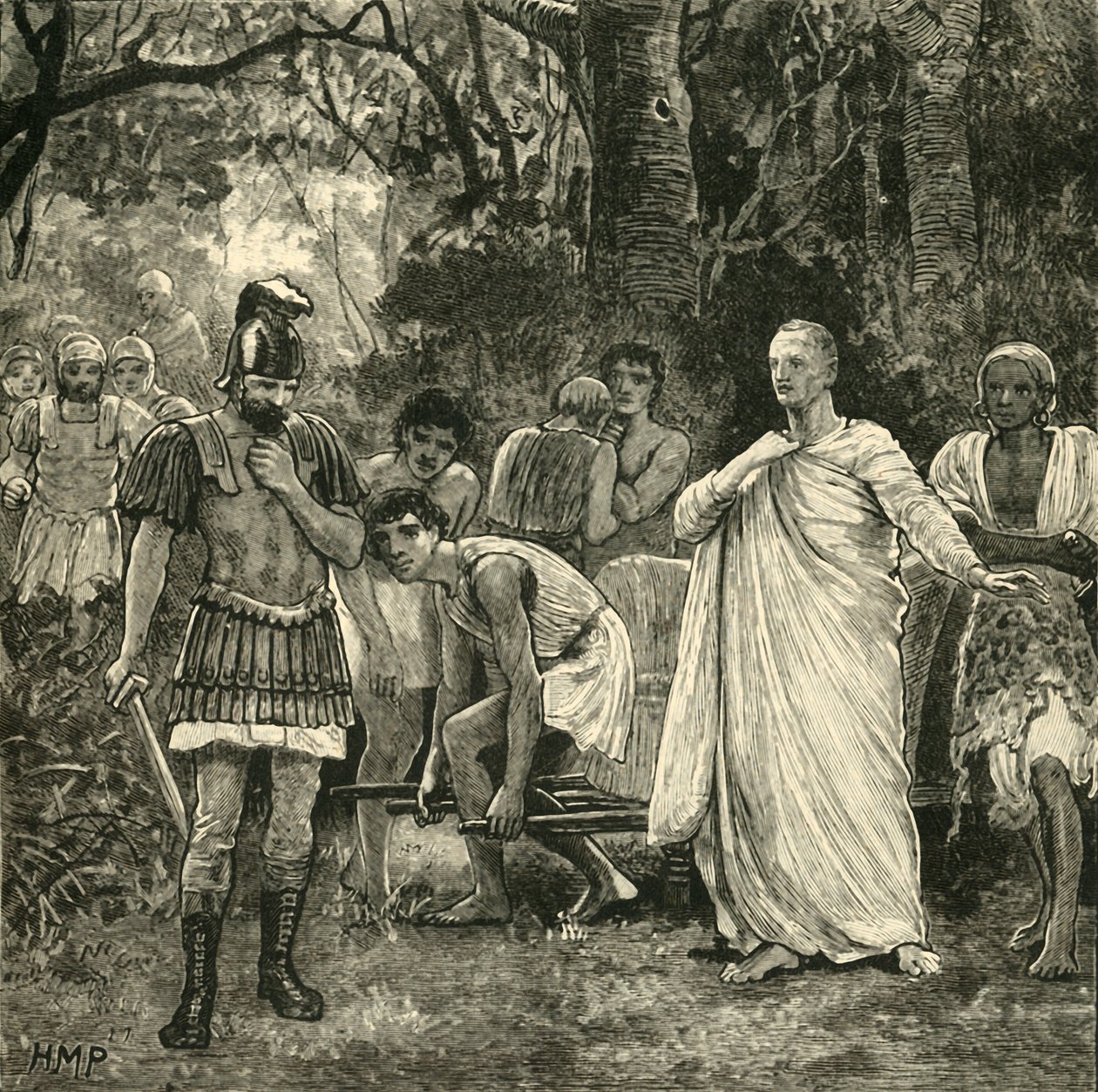 Cicero meggyilkolása, 1890. alkotó: Unbekannt