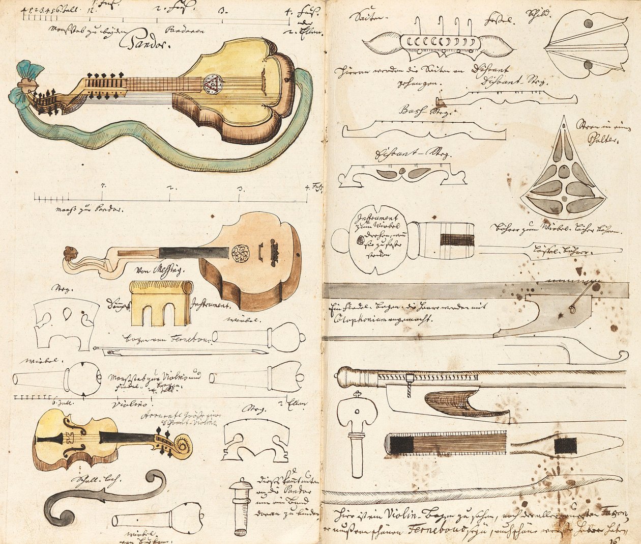 Zenei kézirat a Miners Musicból, 1760 körül. alkotó: Unbekannt