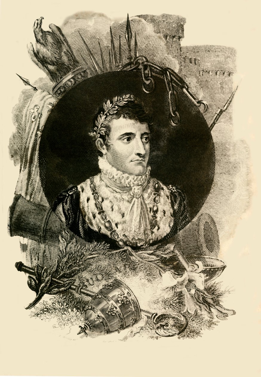 Napóleon Buonaparte, 1769-1821, 1816. alkotó: Unbekannt