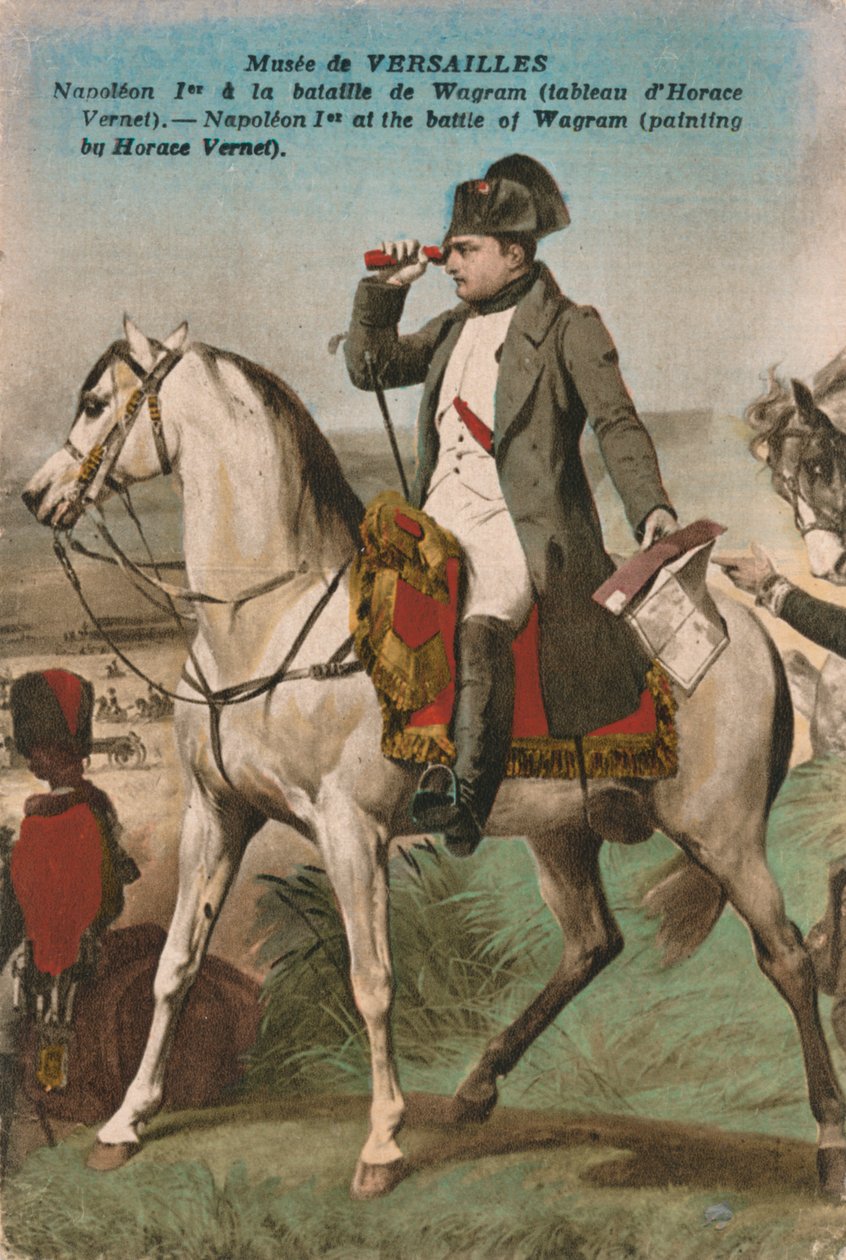 Napóleon a wagrami csatában, 1809, 1910 körül. alkotó: Unbekannt