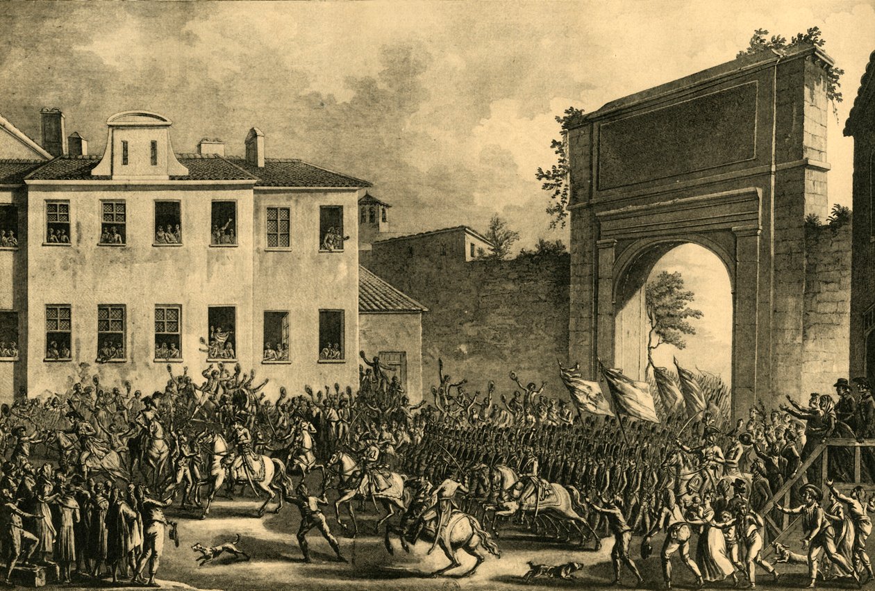 Napóleon belép Milánóba, 1796. május 14-én, 1921. alkotó: Unbekannt