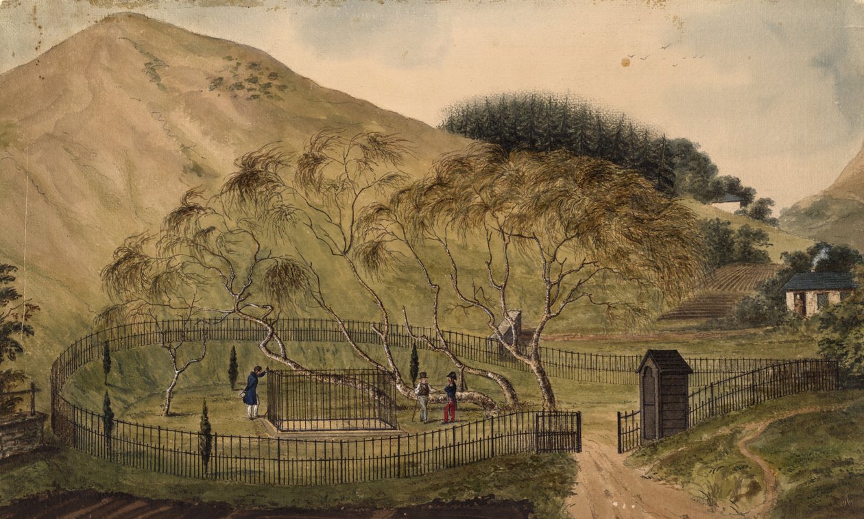 Napóleon temetkezési helye a Szent Ilonán, 1833 alkotó: Unbekannt