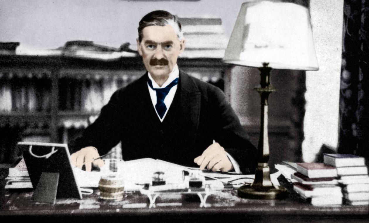 Neville Chamberlain 1869-1940, brit miniszterelnök, 1930-as évek 1936 alkotó: Unbekannt