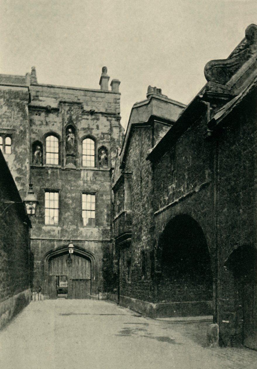 New College Gate and Lane, 1902. alkotó: Unbekannt