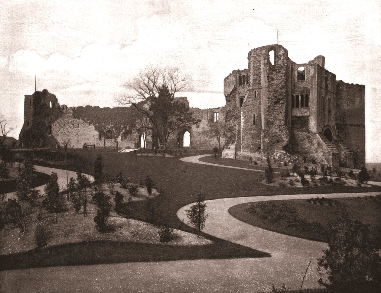 Newark kastély, Nottinghamshire, 1894. alkotó: Unbekannt