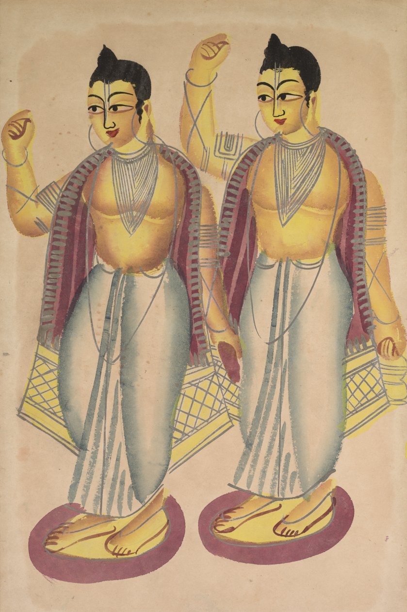 Nitai és Gaur, 1800-as évek. alkotó: Unbekannt
