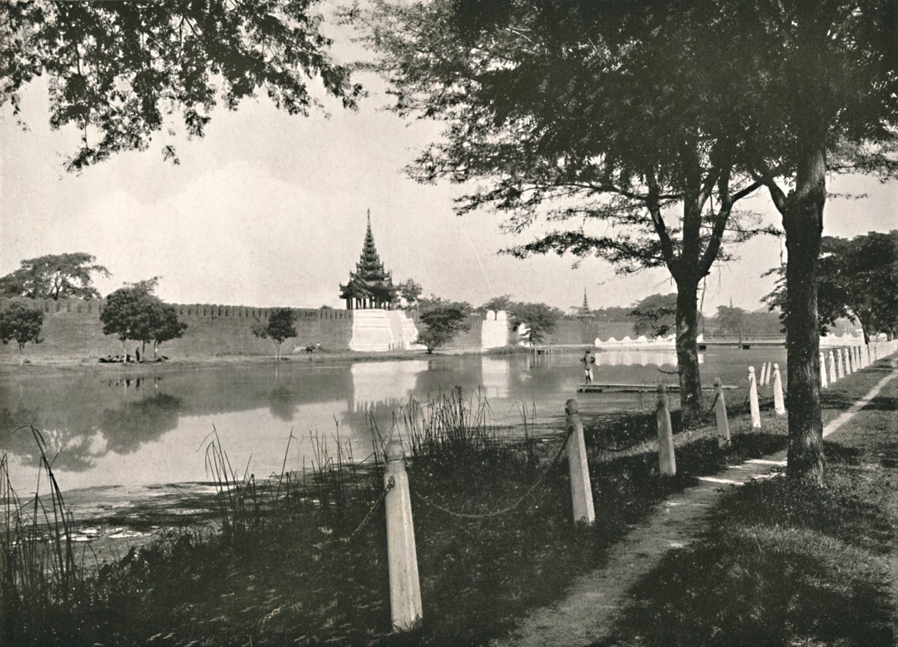 North Moat and Wall, Mandalay, 1900. alkotó: Unbekannt