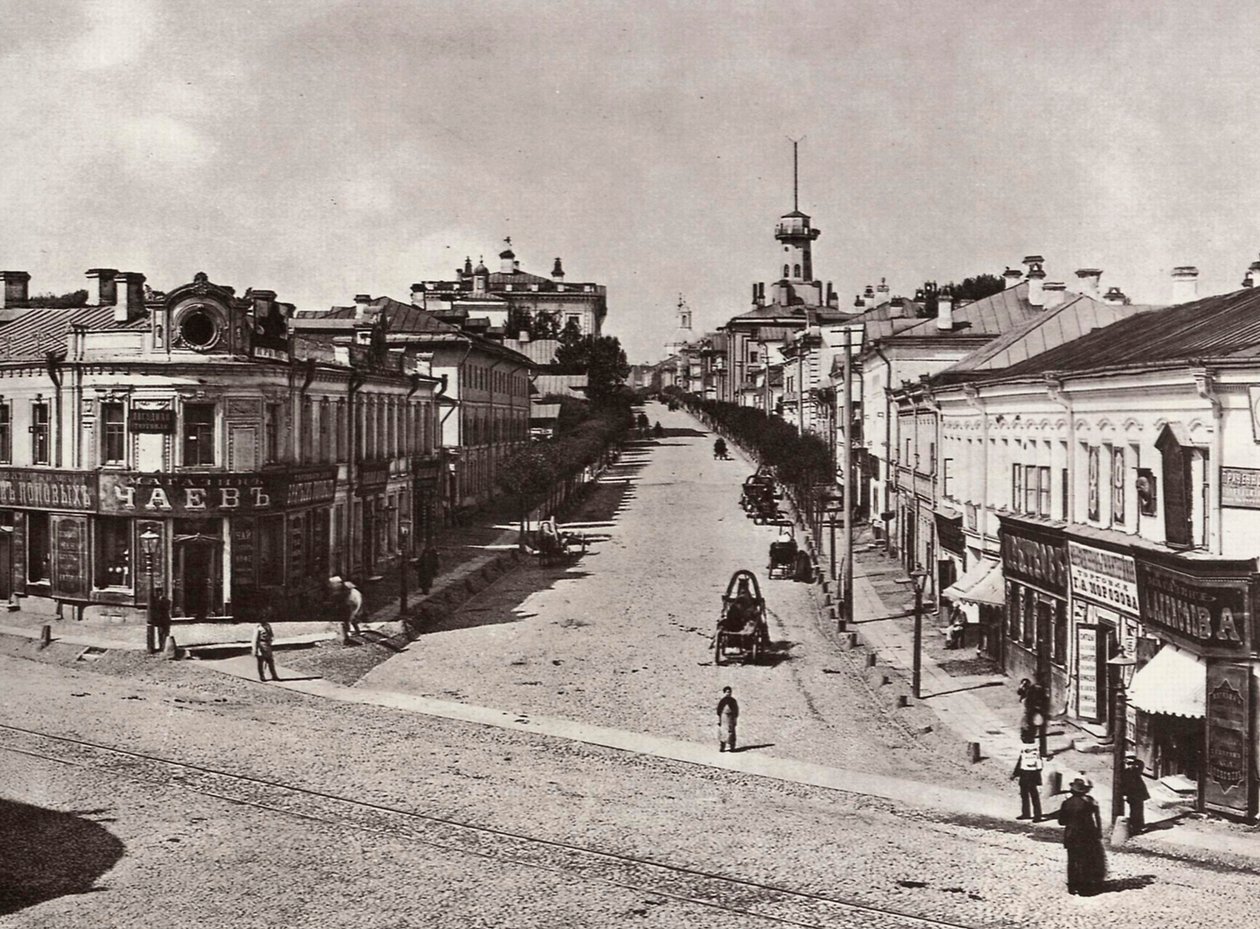 Novaja Basmannaja utca, Moszkva, Oroszország, 1880-as évek alkotó: Unbekannt