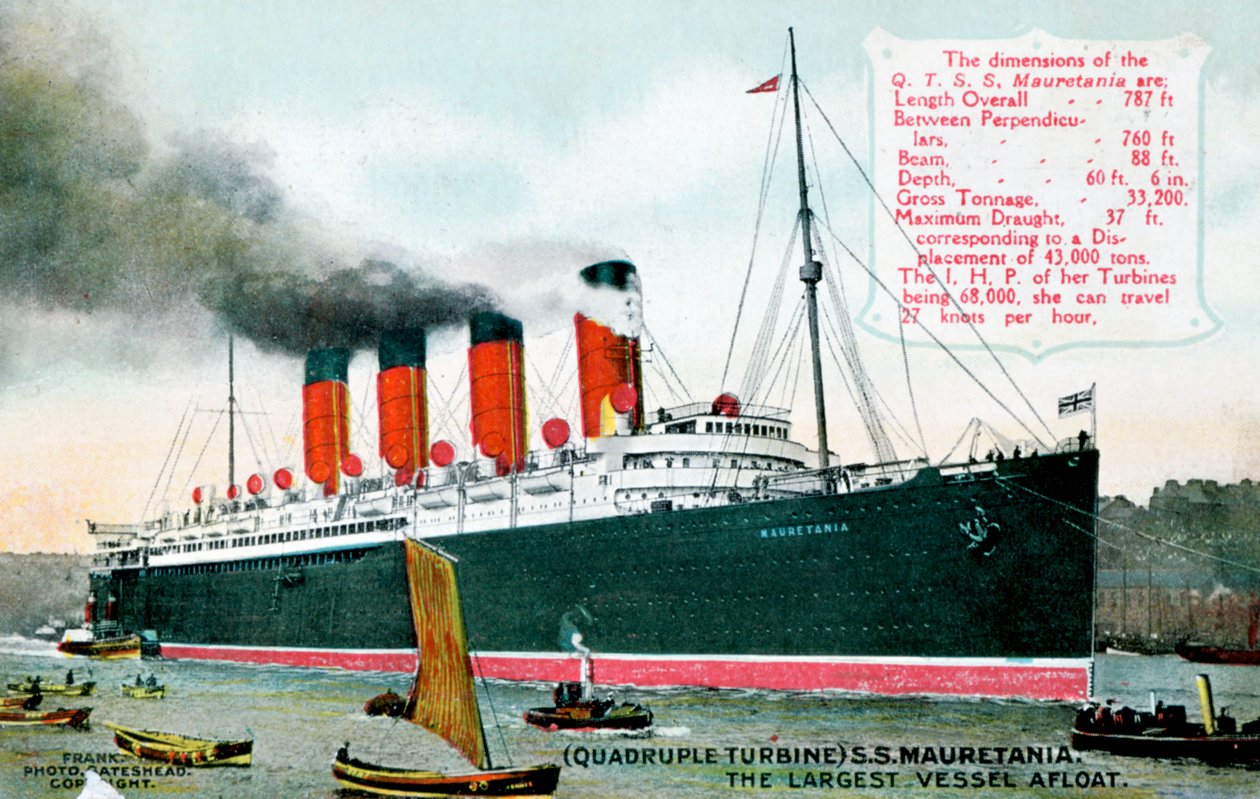 RMS Mauretania óceánjáró, XX. század alkotó: Unbekannt