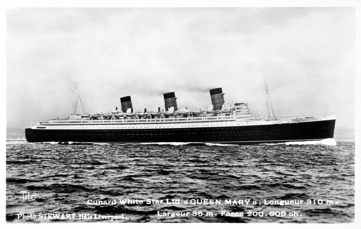 RMS Queen Mary óceánjáró, XX. század alkotó: Unbekannt