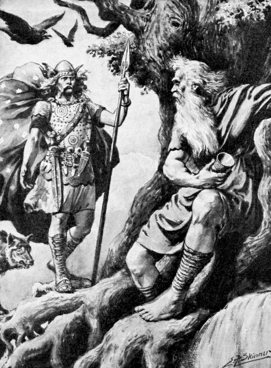 Odin Wotan, skandináv isten, XIX. század alkotó: Unbekannt