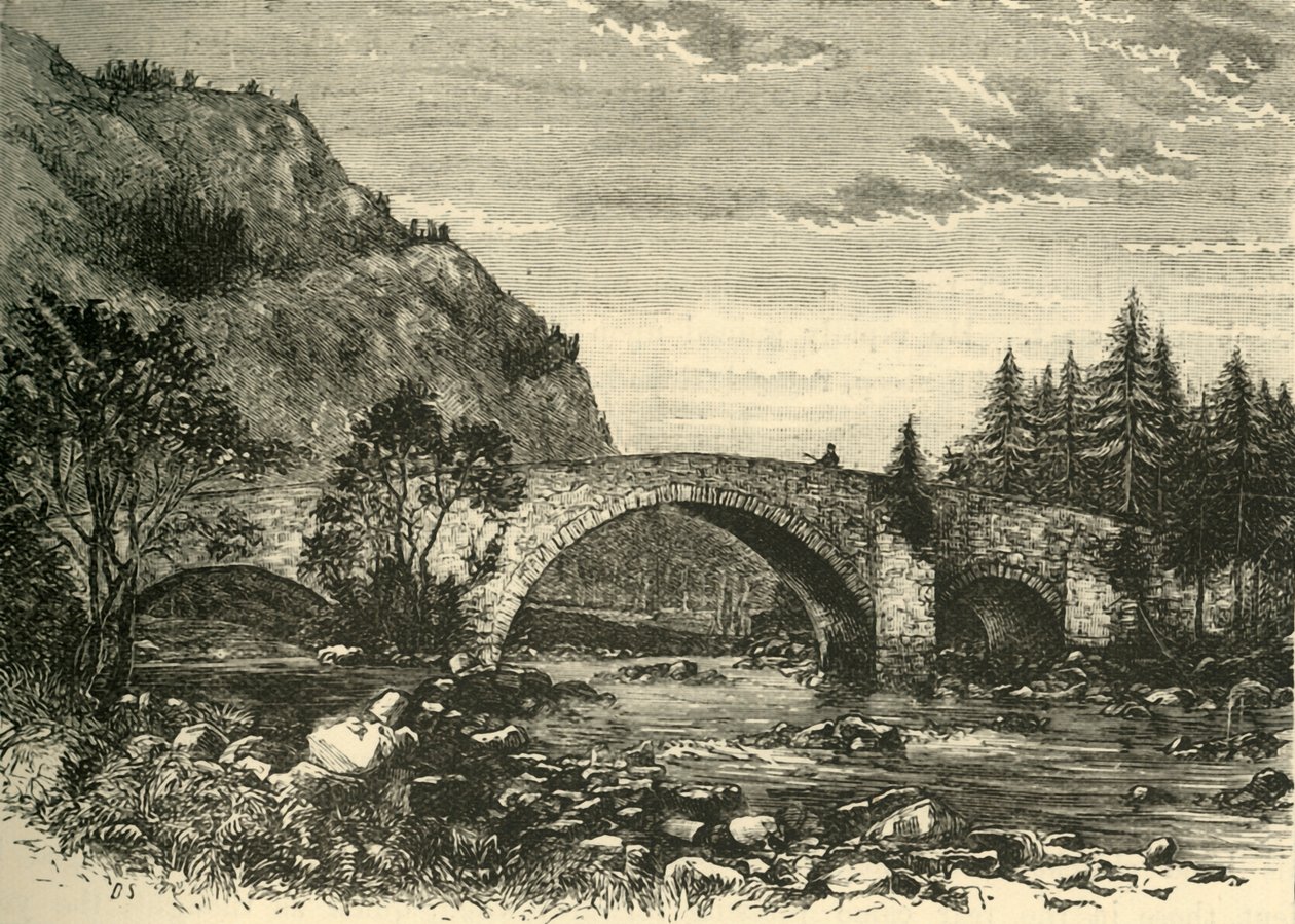 Régi híd Invercauldban, 1898. alkotó: Unbekannt