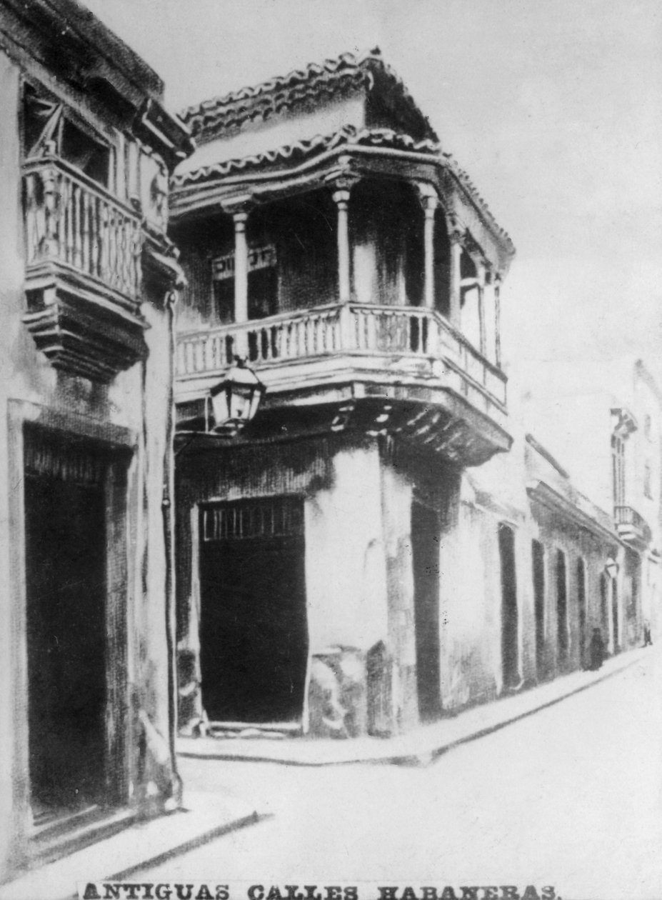 Régi Havanna utcák, 18. század, 1920-as évek alkotó: Unbekannt