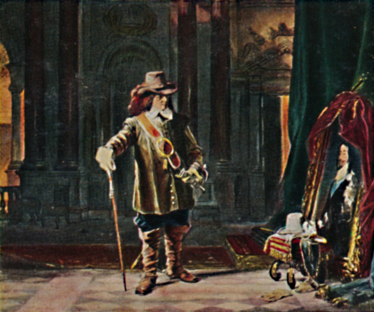 Oliver Cromwell 1599-1658. - Schrader festménye, 1934. alkotó: Unbekannt