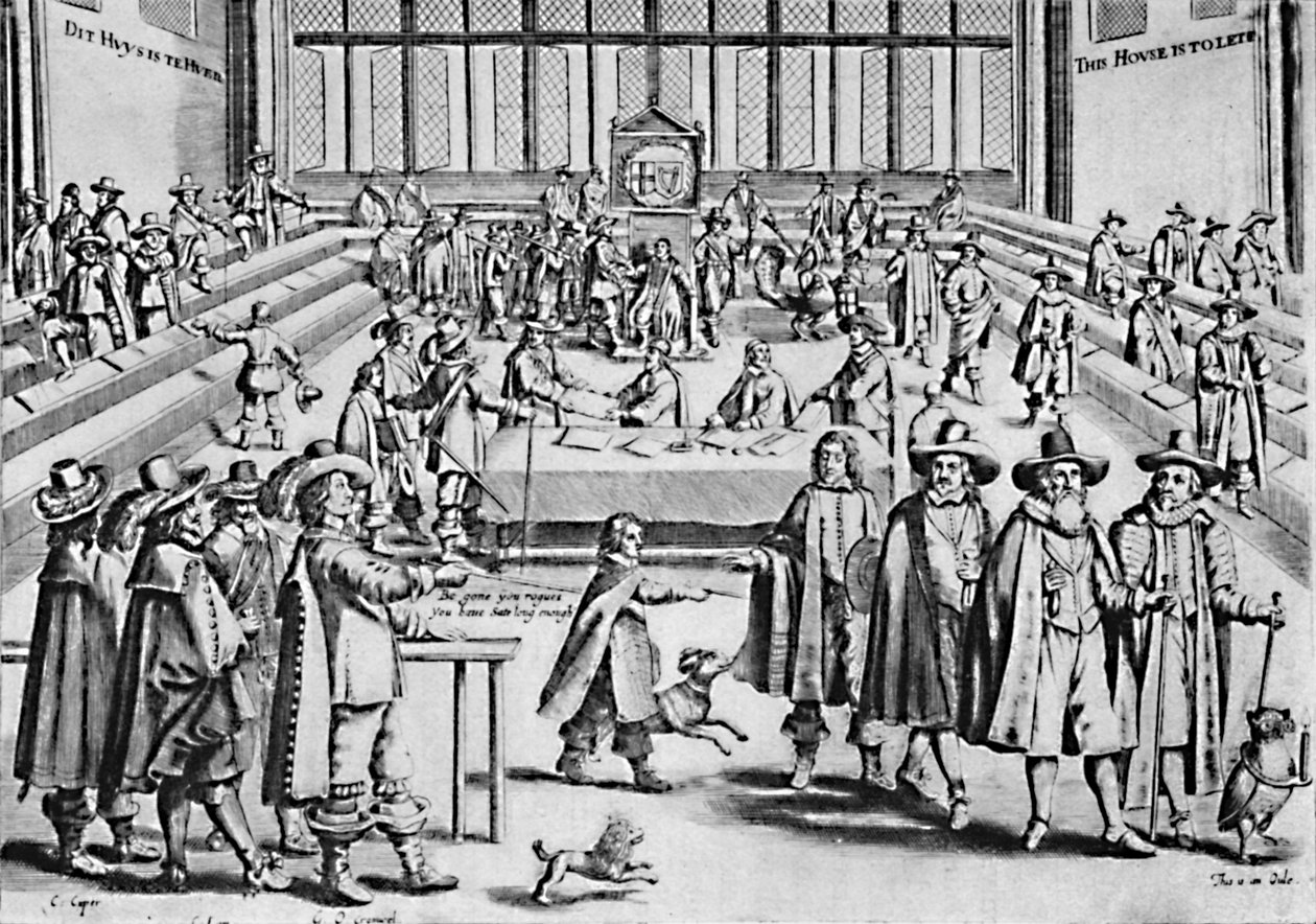 Oliver Cromwell feloszlatja a hosszú parlamentet, 1653, 1903 alkotó: Unbekannt