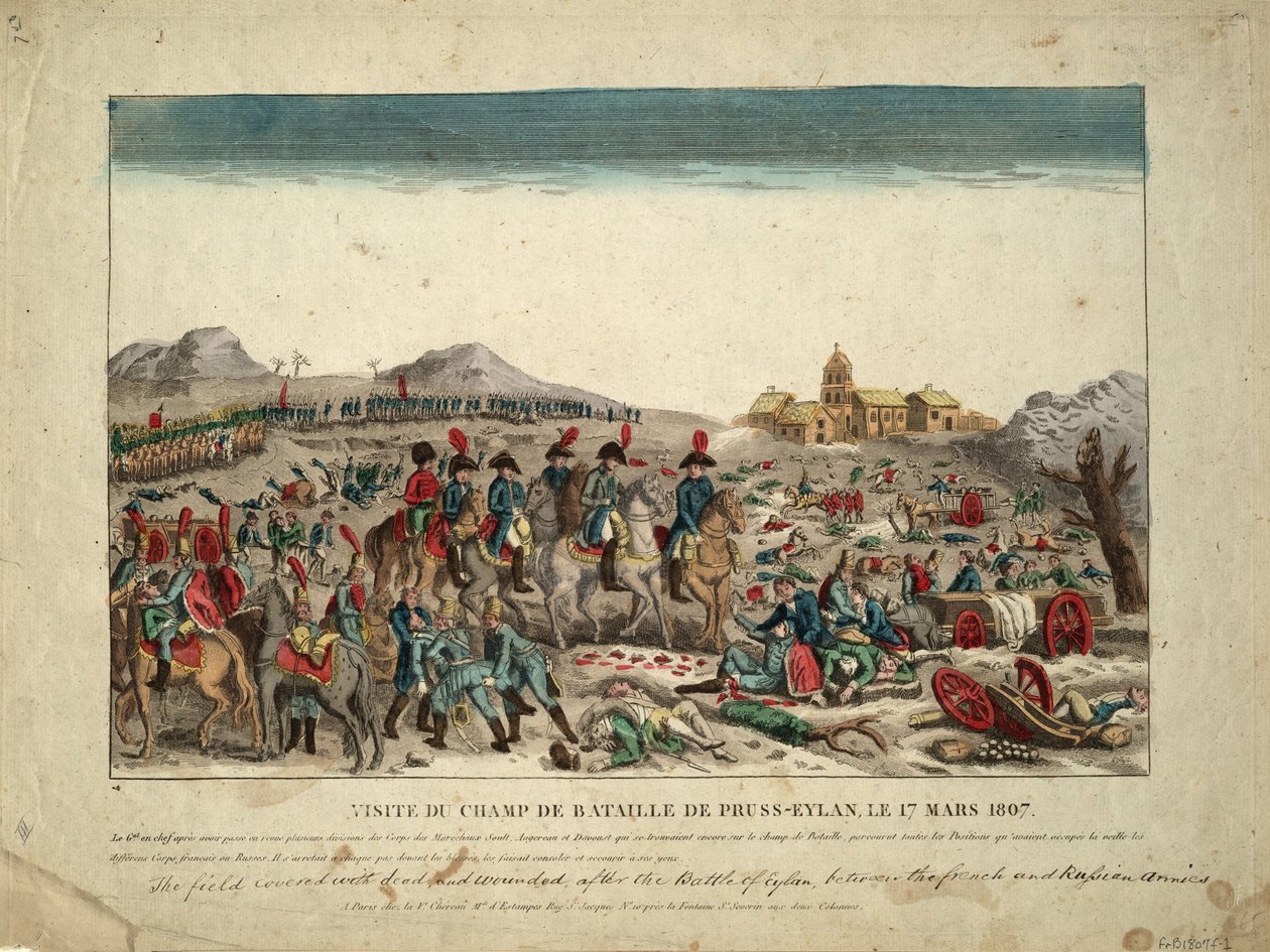 Az eilaui csatamezőn, 1807 alkotó: Unbekannt