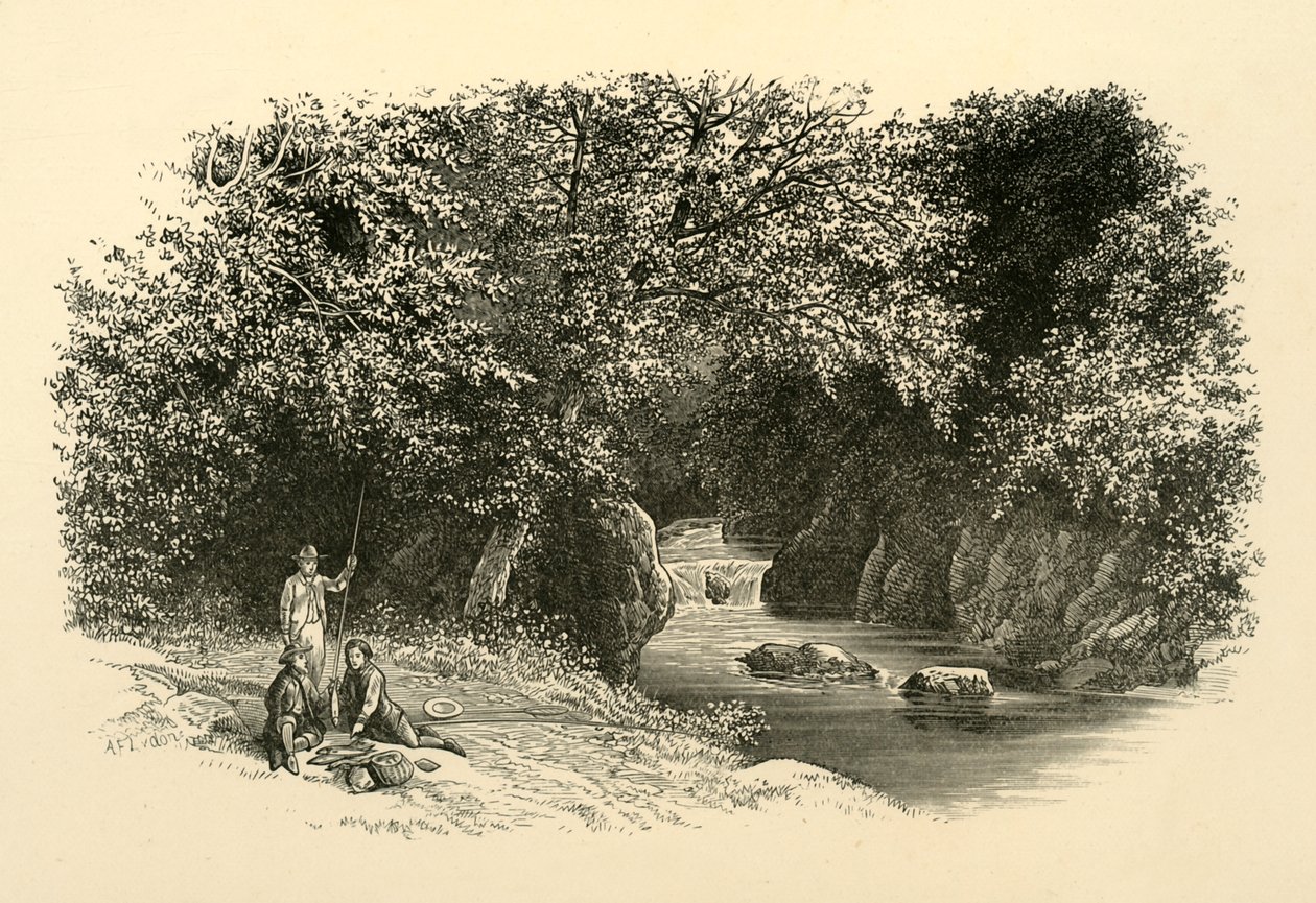 A Dargle-n, 1890. alkotó: Unbekannt