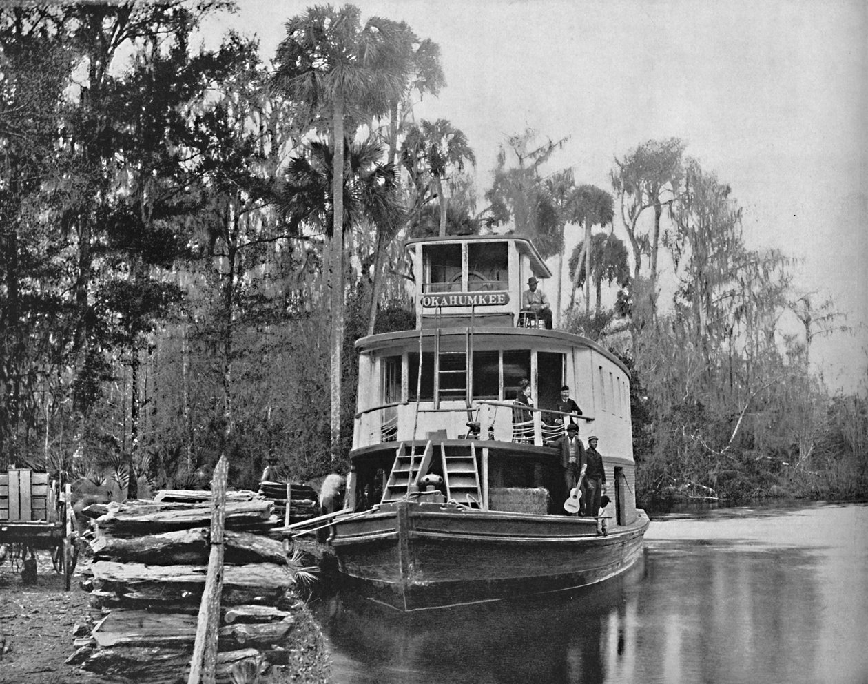 Az Ocklawaha folyón, Floridában, 1897. alkotó: Unbekannt